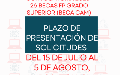Becas FP Grado Superior Comunidad de Madrid Curso 2025-2026