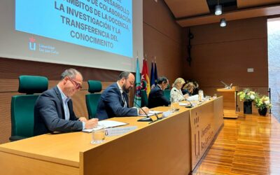 EL AYUNTAMIENTO DE ARANJUEZ, LA UNIVERSIDAD REY JUAN CARLOS, INDRA GROUP Y SALESIANOS LOYOLA SUSCRIBEN UN PROTOCOLO PARA IMPULSAR LA COLABORACIÓN EDUCATIVA, TECNOLÓGICA Y DE INNOVACIÓN